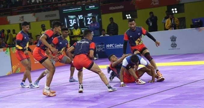 Khelo India Youth Games 2020 Kabaddi Semi finals Results, कबड्डी सेमीफायनल मुकाबलों का परिणाम 